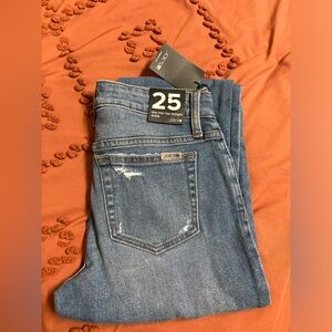 NWT Joe's Jeans Lara Midrise Straight Ankle Classic Indigo Denim